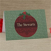 Personalized Christmas Cards - Christmas Ornaments - 10600