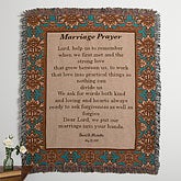 Personalized Wedding Afghan - Wedding Prayer - 10617