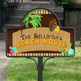 Personalized Yard Stakes - Tropical Paradise - 10625