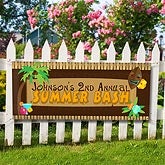 Personalized Summer Party Banners - Tropical Paradise - 10626