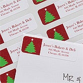 Personalized Christmas Return Address Labels - Christmas Trees - 10630
