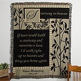 Personalized Memorial Afghan - Stairway to Heaven - 10652