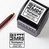 Personalized Address Stamp - Mr & Mrs - 10656 Personalized Address Stamp - Mr & Mrs - 10656