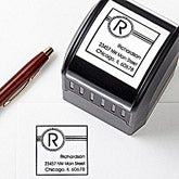 Personalized Address Stamper - Surname Initial - 10657