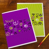 Personalized School Folders - Peace Sign - 10720