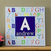 Personalized Canvas Art for Boys - Alphabet Name Art - 10722