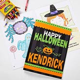 Personalized Halloween Coloring Books - Happy Halloween - 10737