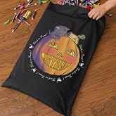 Personalized Halloween Trick Or Treak Bag for Girls - Pumpkin - 10856