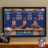 Personalized Buffalo Bills NFL Locker Room Canvas Print - 10876