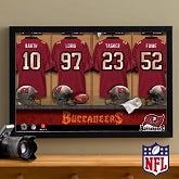 Personalized Tampa Bay Buccaneers NFL Locker Room Canvas Print - 10888