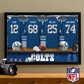 Personalized Indianapolis Colts NFL Locker Room Canvas Print - 10892