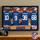Personalized New York Giants NFL Locker Room Canvas Print - 10897