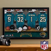 Personalized Jacksonville Jaguars NFL Locker Room Canvas Print - 10898