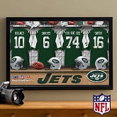 Personalized New York Jets NFL Locker Room Canvas Print - 10899
