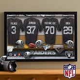 Personalized Oakland Raiders NFL Locker Room Canvas Print - 10908