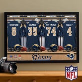 Personalized St. Louis Rams NFL Locker Room Canvas Print - 10909