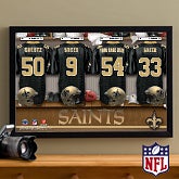 Personalized New Orleans Saints NFL Locker Room Canvas Print - 10912