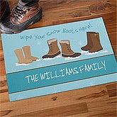 Wipe Your Snow Boots Here!© Personalized Doormat