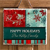 Personalized Wall Plaques - Happy Holidays - 10964