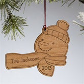 Personalized Christmas Ornaments - Holiday Snowman - 10967