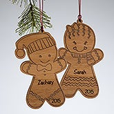 Personalized Christmas Ornaments - Gingerbread Cookie - 10969