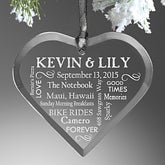 Personalized Christmas Ornaments - Wedding Heart - 10979 Personalized Christmas Ornaments - Wedding Heart - 10979