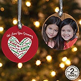 Personalized Christmas Ornaments - Heart of Love - 10987
