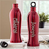 Personalized Stainless Steel Water Bottles - On The Go - 11002