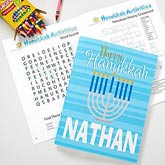 Personalized Hanukkah Coloring Book - 11007