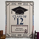Personalized Graduation Afghan - Class of 2012 - 11049