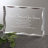 Tweed-Simmons Wedding Invitation Acrylic Keepsake