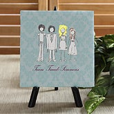 The Tweed-Simmons Family Sketch Canvas Art