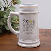 The Tweed-Simmons Family Sketch Beer Stein