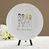 The Tweed-Simmons Family Sketch Keepsake Plate