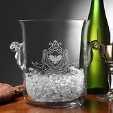 Tweed-Simmons Wedding Engraved Crystal Chiller & Ice Bucket