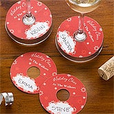 Personalized Wine Tags - Christmas Cheer - 11093