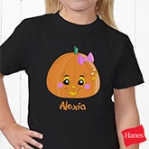Personalized Halloween Pumpkin Shirts for Girls - 11097