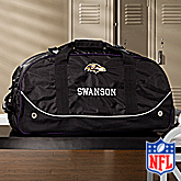 Personalized Baltimore Ravens Rolling Duffel Bags - 11114