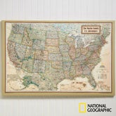 Personalized Canvas Maps for Executives from National Geographic - 11171 Personalized Canvas Maps for Executives from National Geographic - 11171