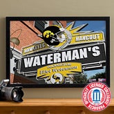 Iowa Hawkeyes Collegiate Football Personalized Pub Sign Canvas - 11177