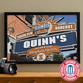 University of Illinois Fighting Illini Collegiate Football Personalized Pub Sign Canvas - 11178