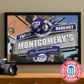TCU Horned Frogs Collegiate Football Personalized Pub Sign Canvas - 11204