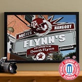 Texas A&M Aggies Collegiate Football Personalized Pub Sign Canvas - 11206 Texas A&M Aggies Collegiate Football Personalized Pub Sign Canvas - 11206