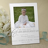Engraved Silver Picture Frames - First Holy Communion - 11287