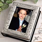 Engraved First Communion Pewter Photo Album - 1131