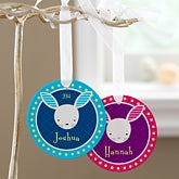 Personalized Easter Ornaments - Trendy Bunny - 11317