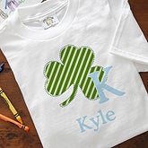 Personalized Boys Shamrock Clothes - 11321