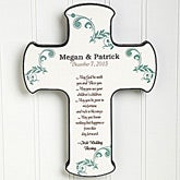 Personalized Wall Cross - Irish Wedding Blessings - 11324