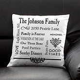 Personalized Keepsake Pillow - Family Memories - 11352 Personalized Keepsake Pillow - Family Memories - 11352