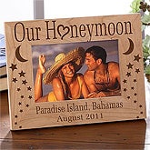 Our Honeymoon Wood Photo Frame